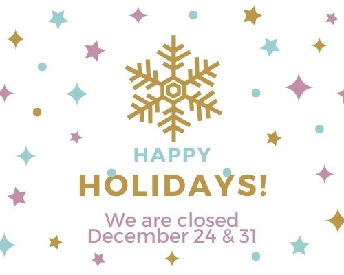 Closed December 24 and December 31